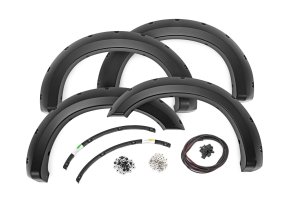 Ford F-350 Super Duty Fender Flares - Rough Country - Pocket - Tuxedo Black - '11-'16 Ford F-350 Super Duty Fender Flares - Rough Country - Pocket - Tuxedo Black - '11-'16